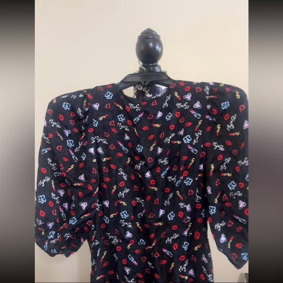 Maje Printed Jacquard Midi Dress - Picture 6 of 7